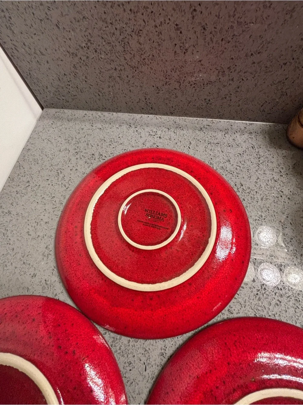 3 Red Ceramic Dinner Plate - Vibrant Red Williams Sonoma
